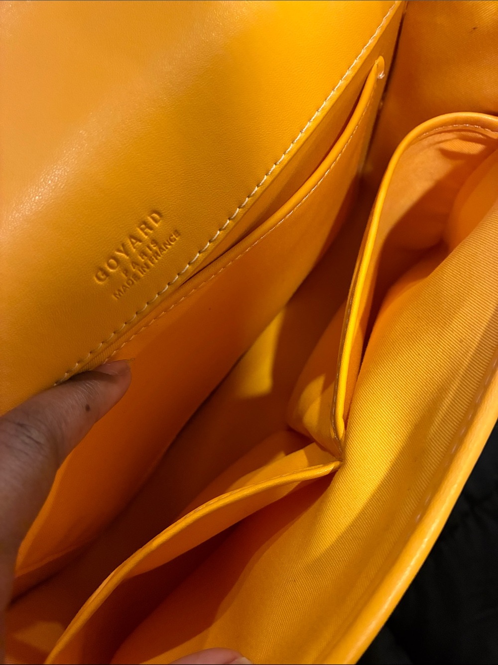 Goyard Yellow Goyardine Crossbody Bag - Picture 3 of 7